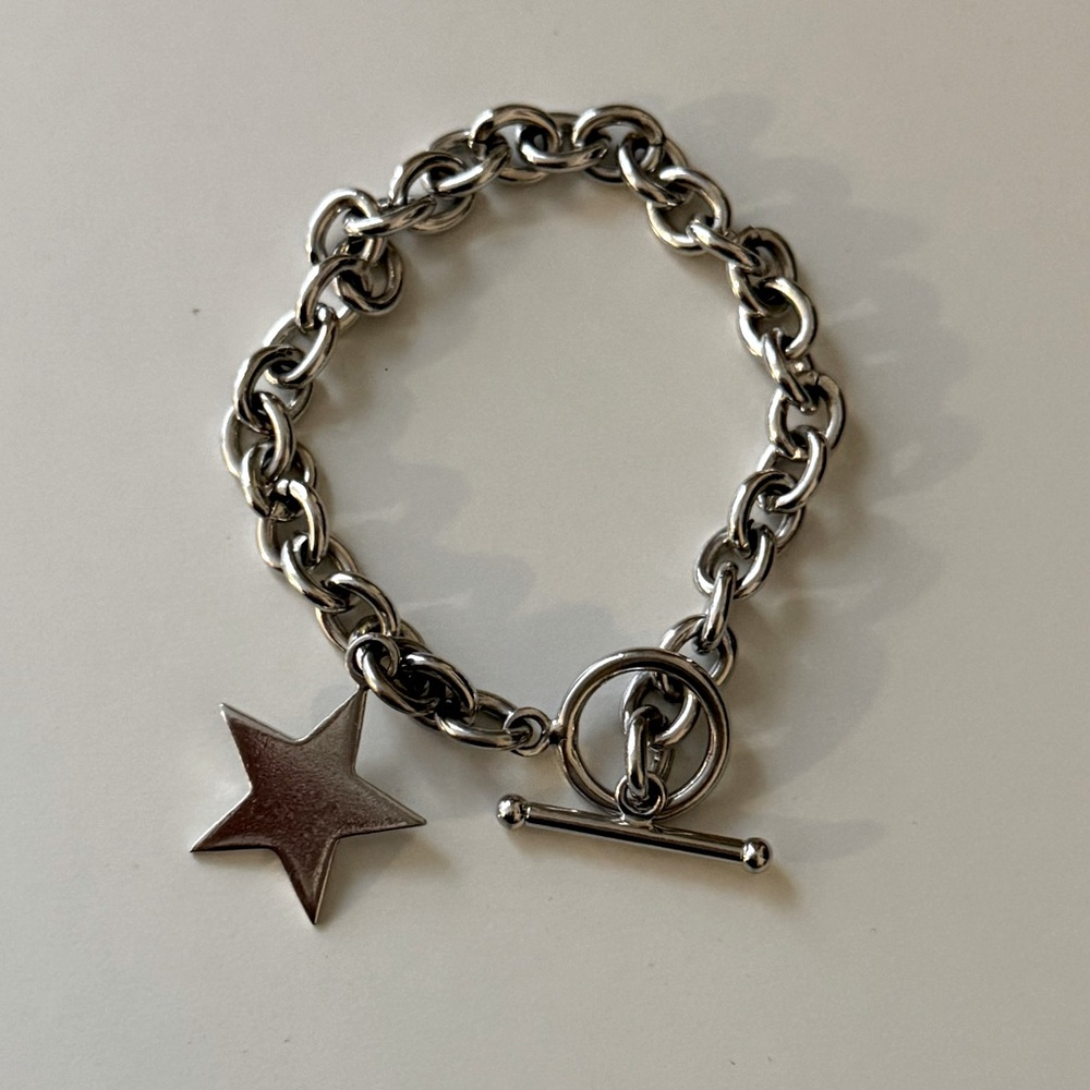 Silver Star Charm Bracelet